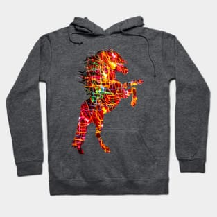 Electric horse silhouette Hoodie